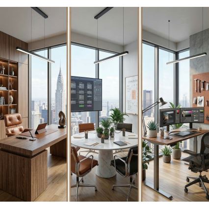 LED lubinis šviestuvas ALLDAY BASIC LED/40W/230V 2700/4000/6000K juodas