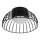 LED lubinis šviestuvas BETSY LED/12W/230V 25 cm skersmens juodas