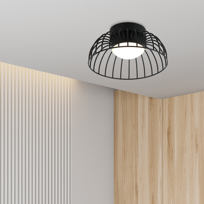 LED lubinis šviestuvas BETSY LED/12W/230V skersmuo 25 cm juodas