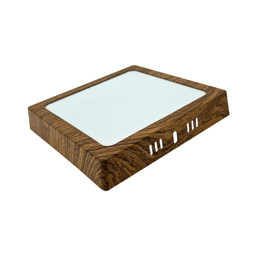 LED lubinis šviestuvas BLOCK LED/12W/230V 4200K 16,3x16,3 cm ruda