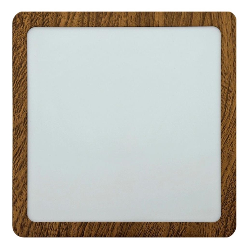 LED lubinis šviestuvas BLOCK LED/18W/230V 4200K 22x22 cm ruda