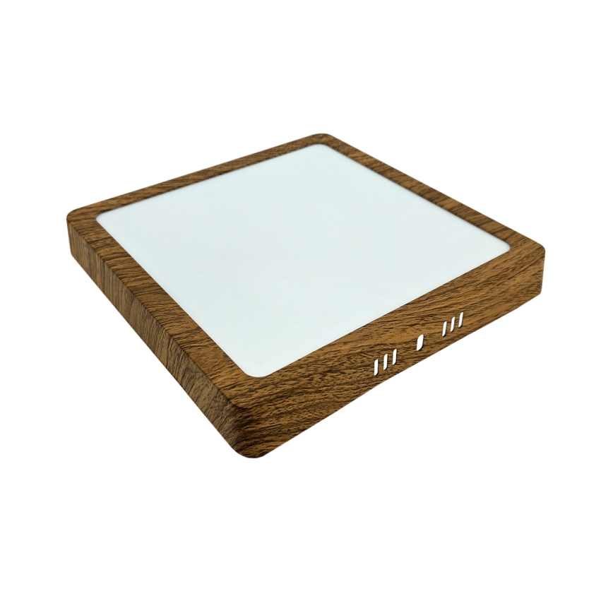 LED lubinis šviestuvas BLOCK LED/18W/230V 4200K 22x22 cm ruda