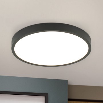 LED lubinis šviestuvas BULLY LED/24W/230V diametras 24 cm juoda