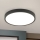 LED lubinis šviestuvas BULLY LED/24W/230V diametras 24 cm juoda