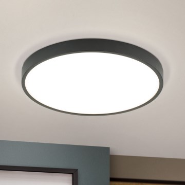 LED lubinis šviestuvas BULLY LED/28W/230V diametras 28 cm juoda