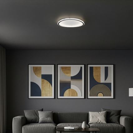 LED lubinis šviestuvas CALI LED/30W/230V skersmuo 40 cm juodas