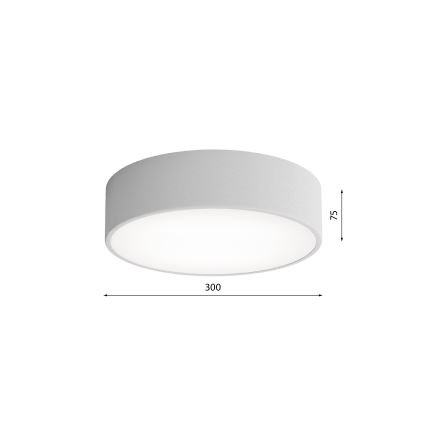 LED lubinis šviestuvas CLEO LED/24W/230V 3000K diametras 30 cm pilka