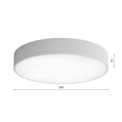 LED lubinis šviestuvas CLEO LED/69W/230V 3000K diametras 50 cm pilka