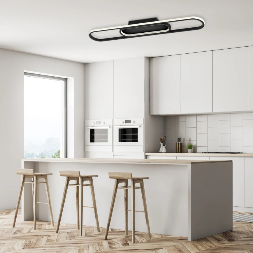 LED lubinis šviestuvas CORDOBA LED/26W/230V juodas