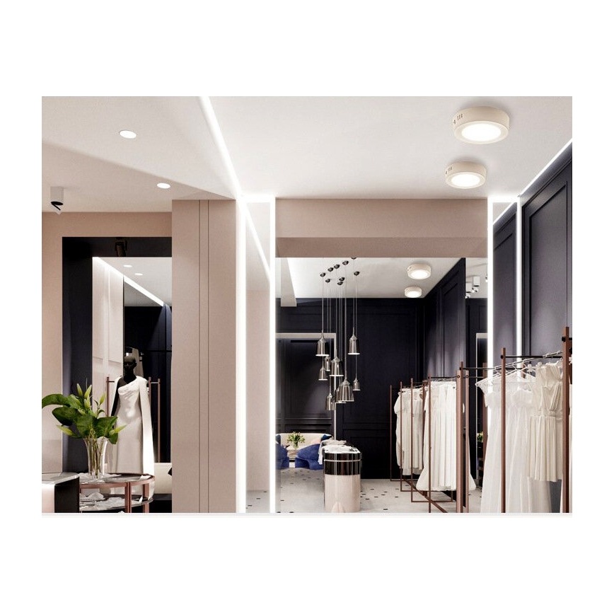 LED lubinis šviestuvas DIEGO LED/12W/230V 4000K IP40 Ø 16,5 cm baltas