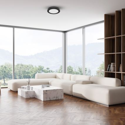 LED lubinis šviestuvas EVORA LED/6W/230V 3000/4000/6000K skersmuo 14 cm juodas