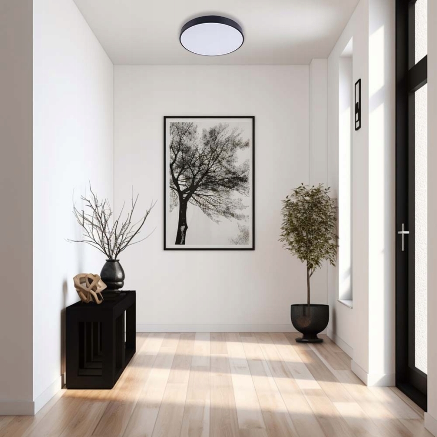 LED lubinis šviestuvas FELIZ LED/30W/230V 4000K diametras 30 cm juoda