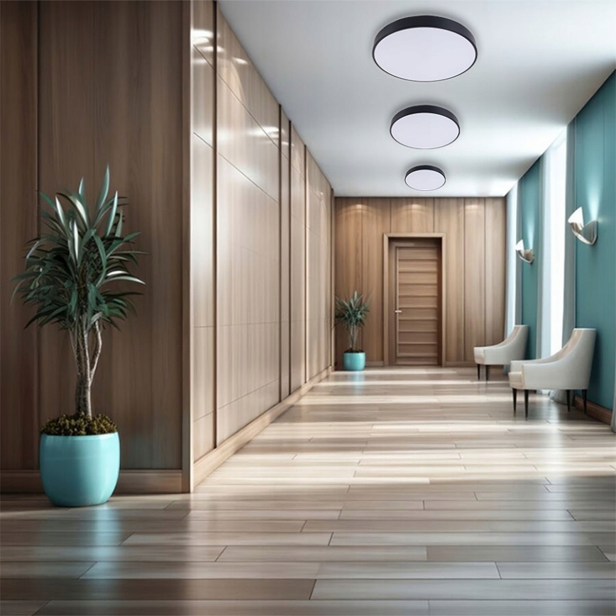 LED lubinis šviestuvas FELIZ LED/50W/230V 4000K diametras 50 cm juoda