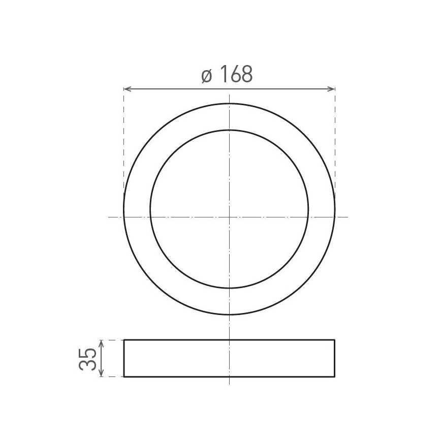 LED lubinis šviestuvas FENIX LED/12W/230V 2900/3900/5800K diametras 16,8 cm balta