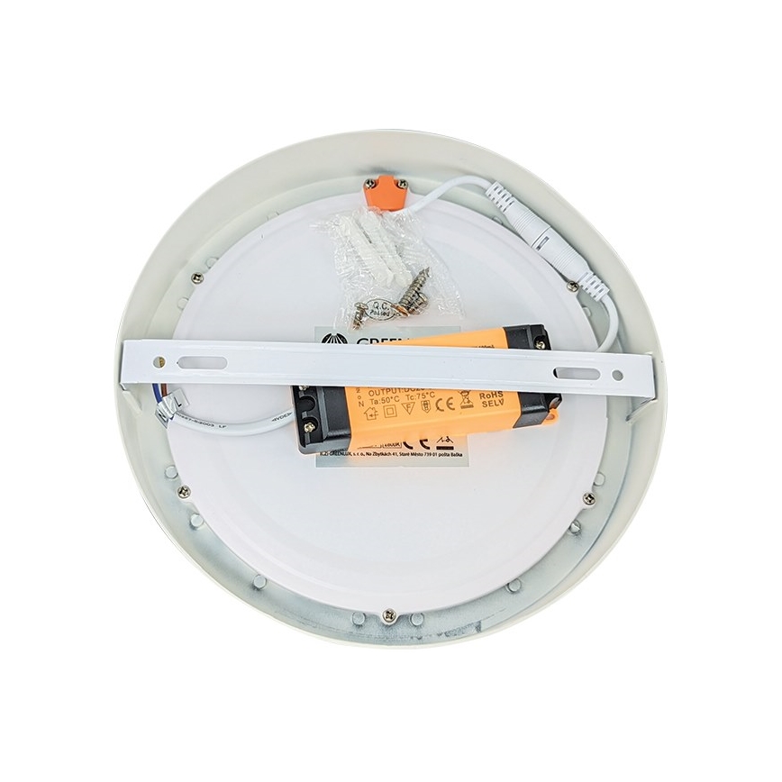 LED lubinis šviestuvas FENIX LED/24W/230V 3800K diametras 29,8 cm sniegas balta
