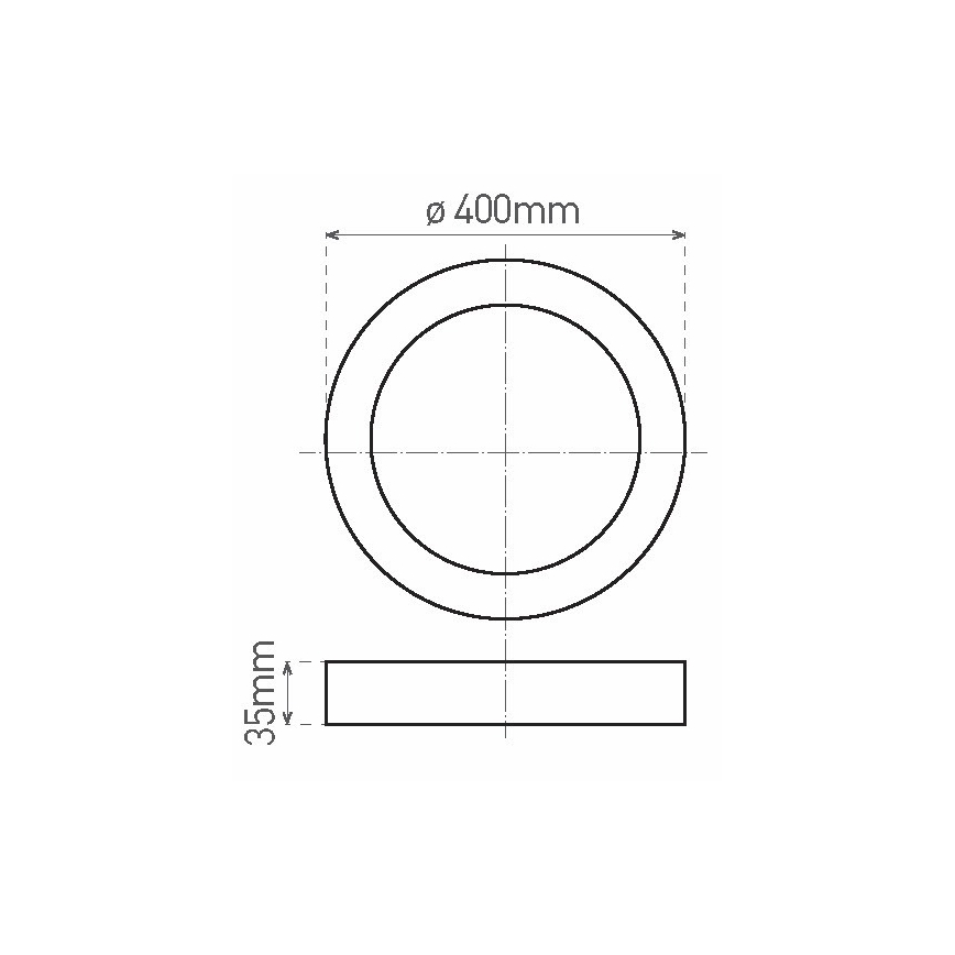 LED Lubinis šviestuvas FENIX LED/32W/230V 3800K d. 40 cm