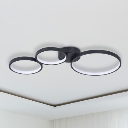 LED lubinis šviestuvas FLAMENCO LED/33W/230V 4000K juoda