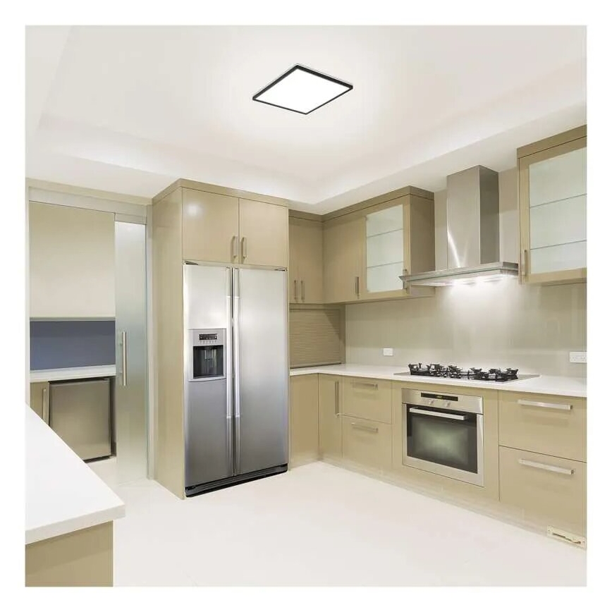 LED lubinis šviestuvas FLORI LED/18W/230V 4000K juoda 29x29 cm
