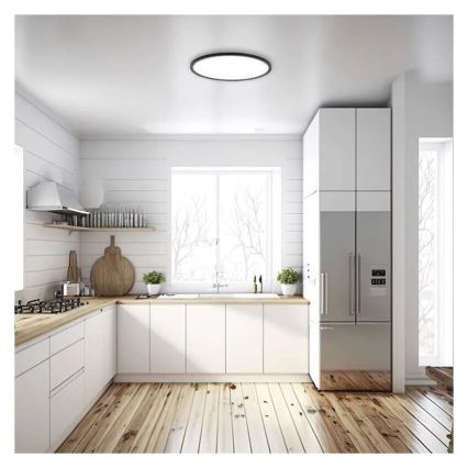 LED lubinis šviestuvas FLORI LED/18W/230V 4000K juoda diametras 29 cm
