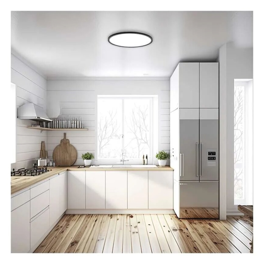 LED lubinis šviestuvas FLORI LED/18W/230V 4000K juoda diametras 29 cm
