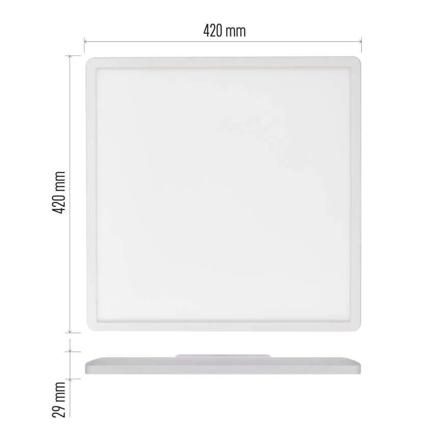 LED lubinis šviestuvas FLORI LED/22W/230V 4000K balta 42x42 cm