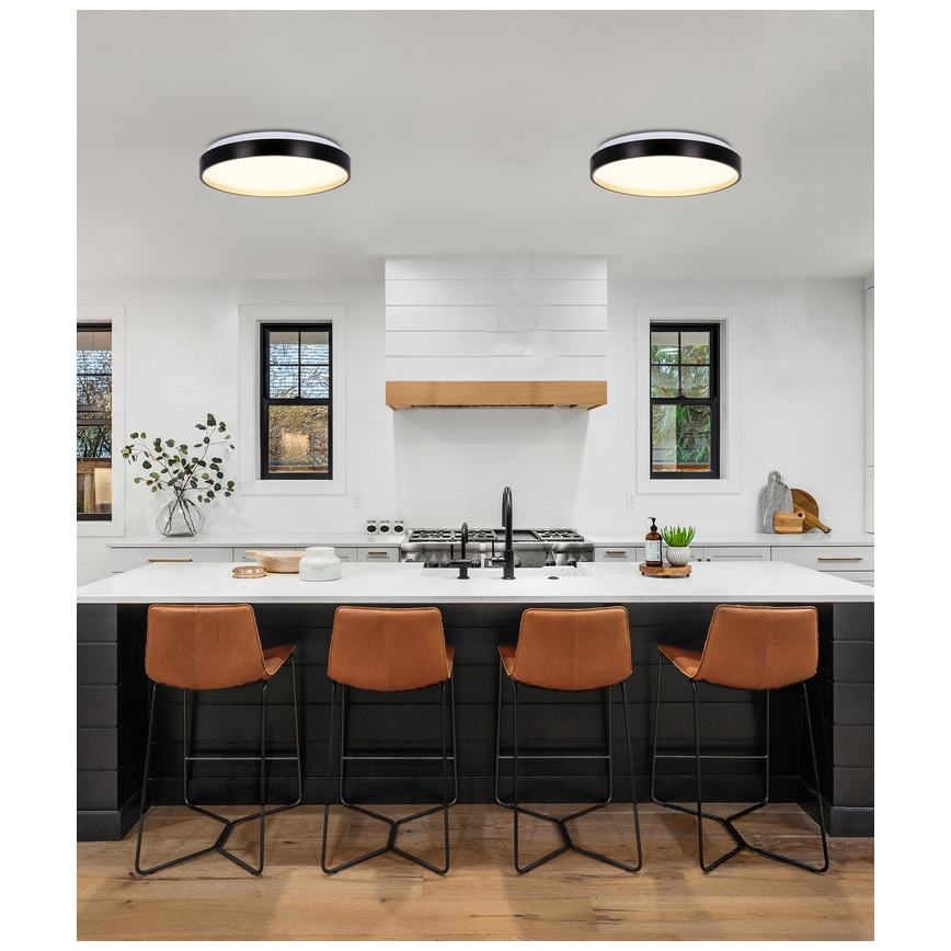LED lubinis šviestuvas FLORIDA LED/18W/230V juoda