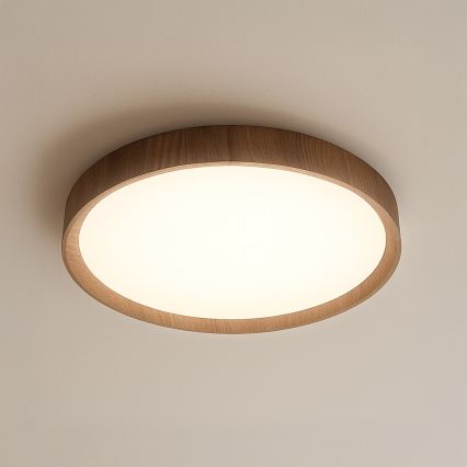 LED lubinis šviestuvas FOREST LED/24W/230V Ø 39 cm ruda