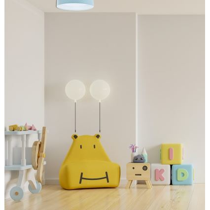 LED Lubinis šviestuvas GALAXY KIDS LED/24W/230V taškais turkio/balta