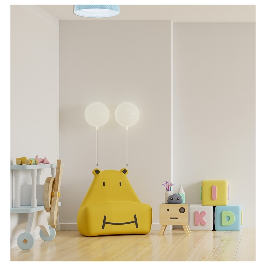 LED Lubinis šviestuvas GALAXY KIDS LED/24W/230V taškais turkio/balta