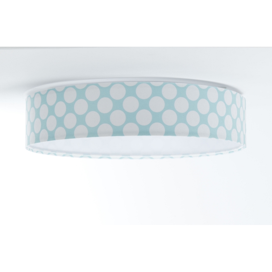 LED Lubinis šviestuvas GALAXY KIDS LED/24W/230V taškais žalia/balta