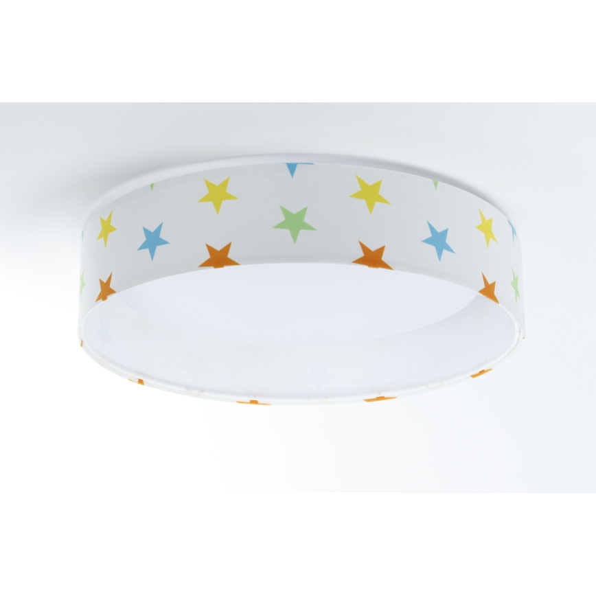 LED Lubinis šviestuvas GALAXY KIDS LED/24W/230V žvaigždės spalvingos