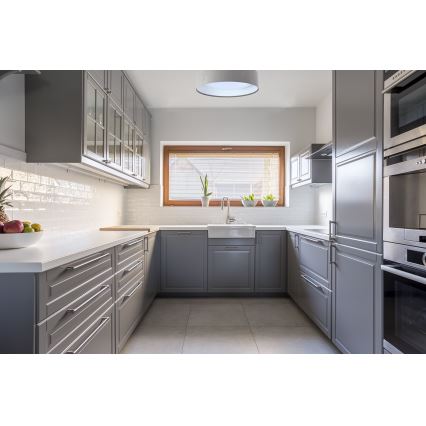 LED lubinis šviestuvas GALAXY LED/24W/230V skersmuo 44 cm pilka/balta