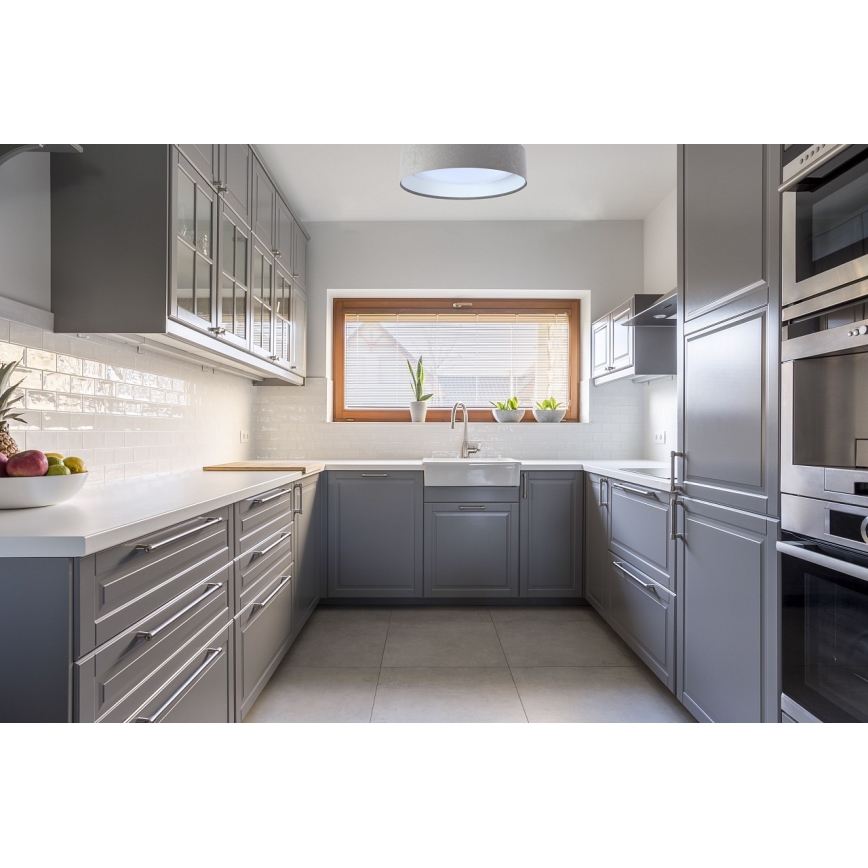 LED lubinis šviestuvas GALAXY LED/24W/230V skersmuo 44 cm pilka/balta