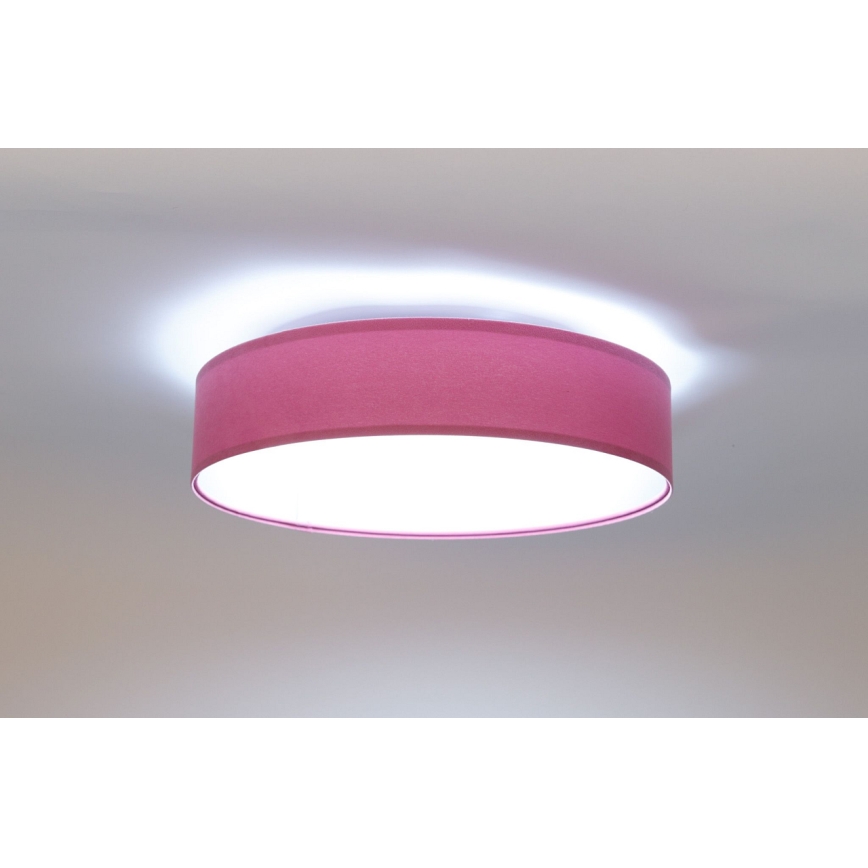 LED Lubinis šviestuvas GALAXY LED/24W/230V rožinis/sidabrinis