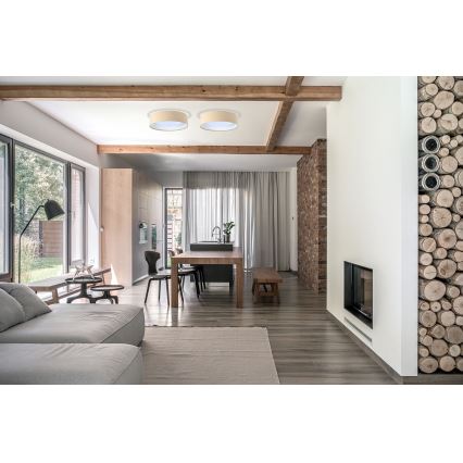 LED lubinis šviestuvas GALAXY LED/24W/230V skersmuo 44 cm smėlio/baltas