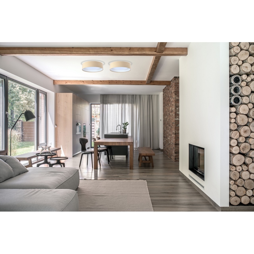 LED lubinis šviestuvas GALAXY LED/24W/230V skersmuo 44 cm smėlio/baltas