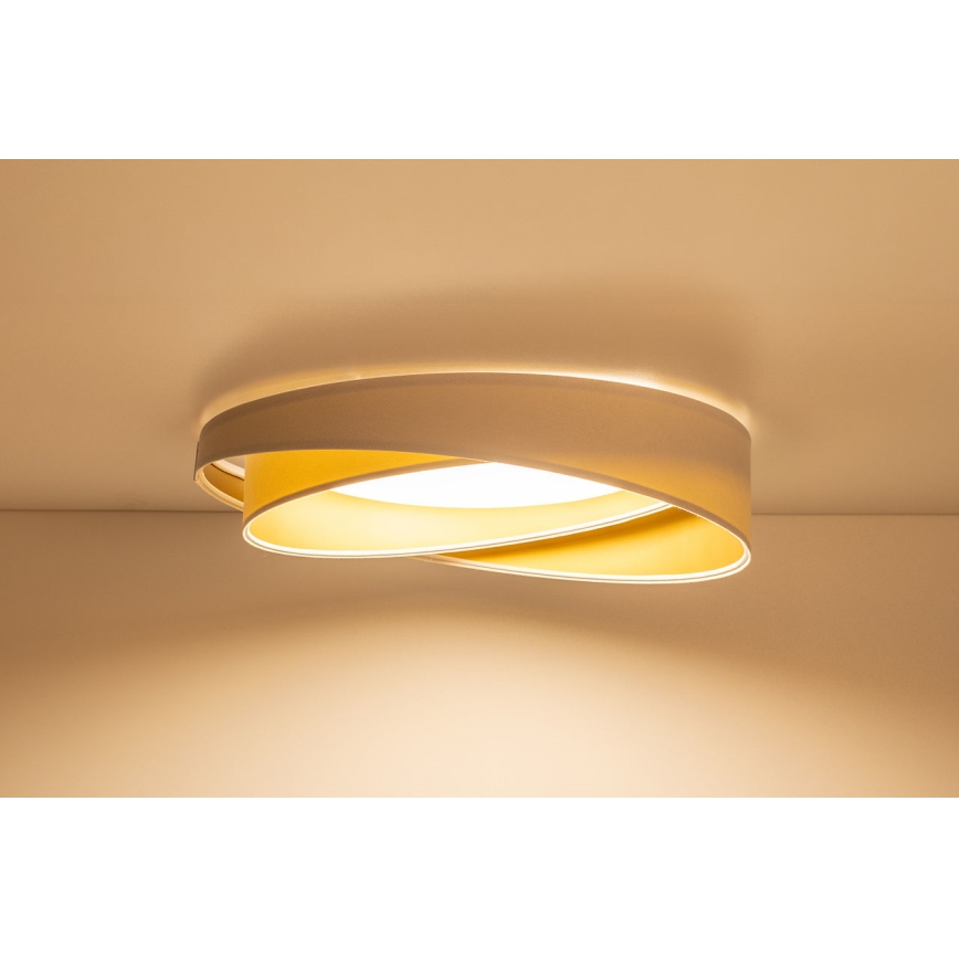 LED lubinis šviestuvas GALAXY MODERN, 24 W, 230 V, skersmuo 55 cm, baltas/auksinis