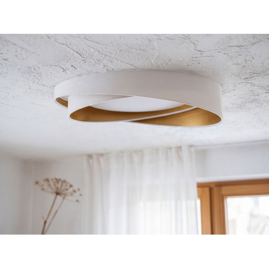 LED lubinis šviestuvas GALAXY MODERN, 24 W, 230 V, skersmuo 55 cm, baltas/auksinis