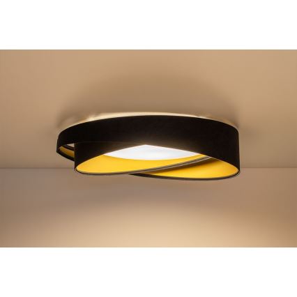 LED lubinis šviestuvas GALAXY MODERN LED/24W/230V skersmuo 55 cm juodas/auksinis
