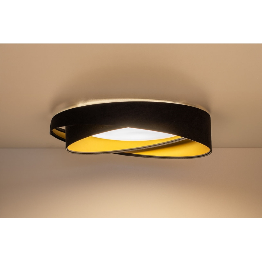 LED lubinis šviestuvas GALAXY MODERN LED/24W/230V skersmuo 55 cm juodas/auksinis