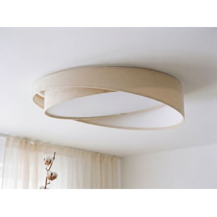 LED lubinis šviestuvas GALAXY MODERN LED/24W/230V skersmuo 55 cm kreminis/baltas