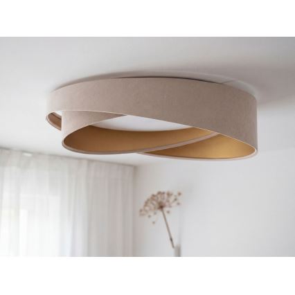 LED lubinis šviestuvas GALAXY MODERN LED/24W/230V skersmuo 55 cm smėlio/auksinė