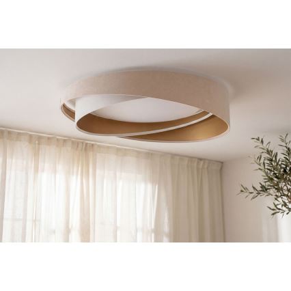 LED lubinis šviestuvas GALAXY MODERN LED/24W/230V skersmuo 55 cm smėlio/balta/auksinė