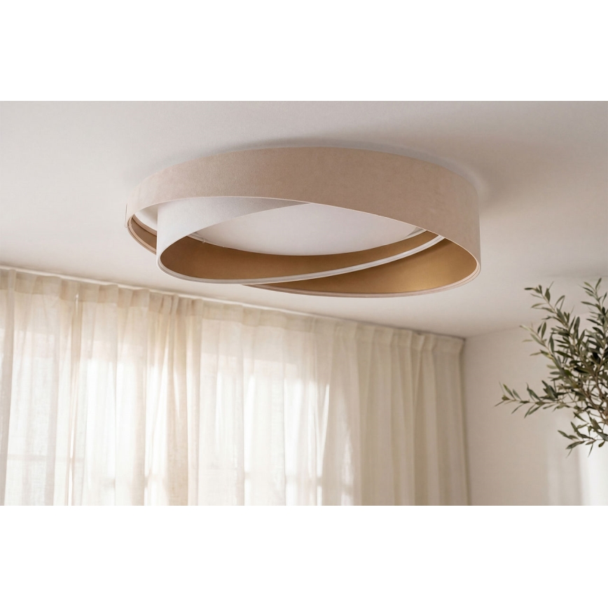 LED lubinis šviestuvas GALAXY MODERN LED/24W/230V skersmuo 55 cm smėlio/balta/auksinė