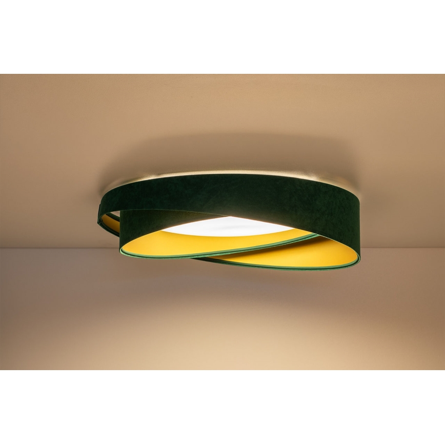 LED lubinis šviestuvas GALAXY MODERN LED/24W/230V skersmuo 55 cm žalia/auksinė