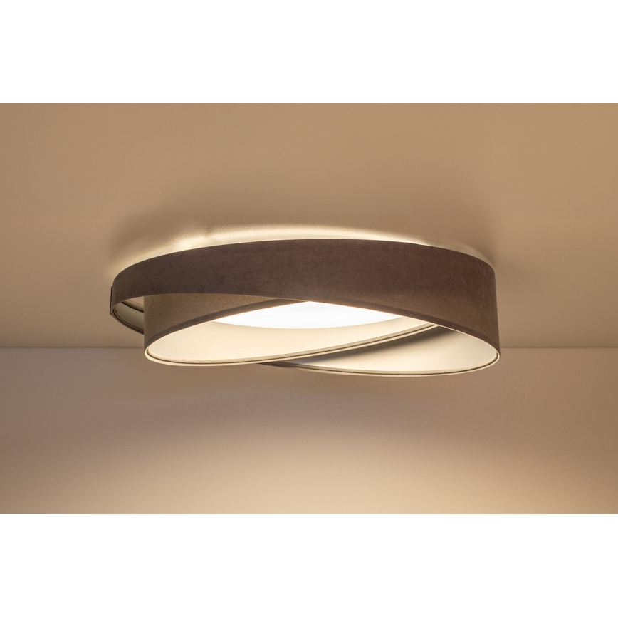 LED lubinis šviestuvas GALAXY MODERN LED/24W/230V Ø 55 cm pilkas/sidabrinis
