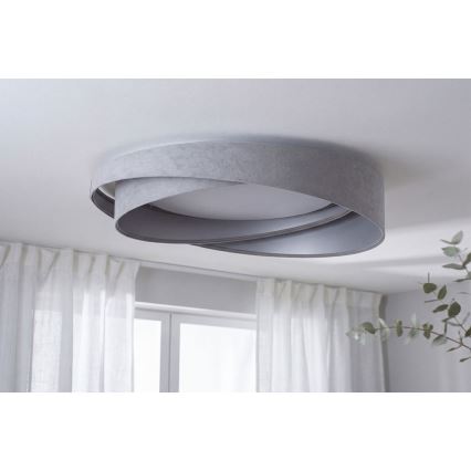LED lubinis šviestuvas GALAXY MODERN LED/24W/230V Ø 55 cm pilkas/sidabrinis