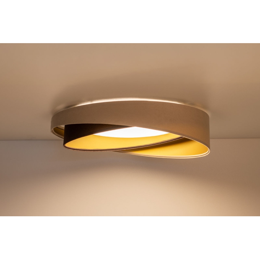 LED lubinis šviestuvas GALAXY MODERN LED/24W/230V Ø 55 cm smėlinė/ruda/auksinė