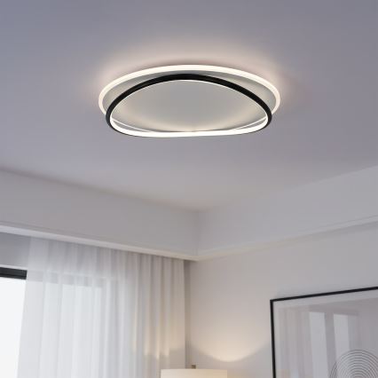 LED lubinis šviestuvas HALO, 38 W, 230 V, Ø 50 cm, juodas
