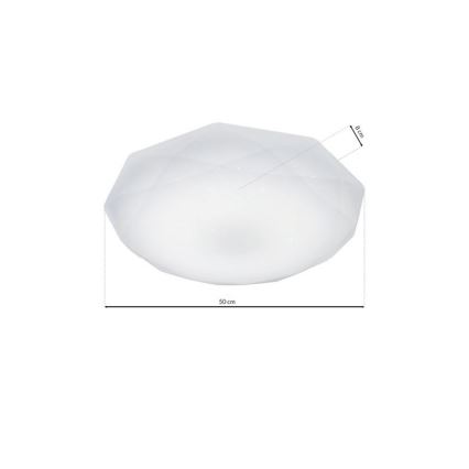 LED lubinis šviestuvas HEX LED/24W/230V